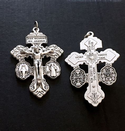 Double Pardon Crucifix Set Of Cross Special Italy Miraculous Medals