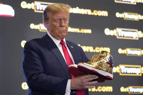 Trump hawks $399 branded shoes at 'Sneaker Con,' a day after a $355 ...