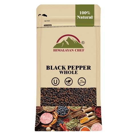 Black Pepper Whole 100g Himalayan Chef Himalayan Chef Pakistan