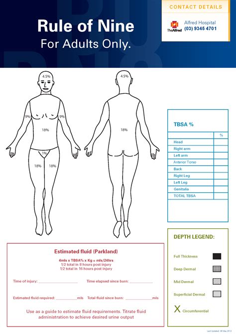 Burns Secondary Survey Trauma Victoria