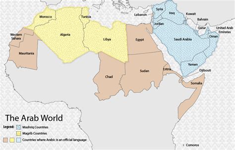 Map of the Arab World - Arabic: Maps of the Arabic World - RioCommons