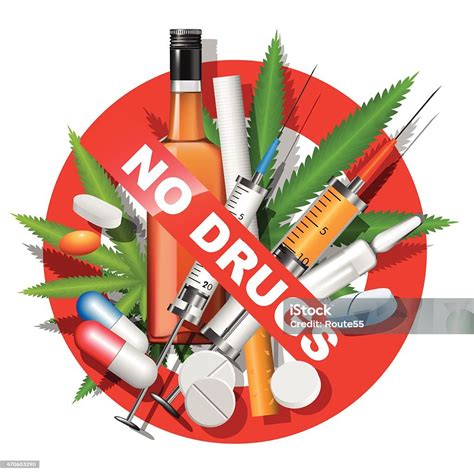 No Drugs Stock Illustration Download Image Now Drug Free 2015