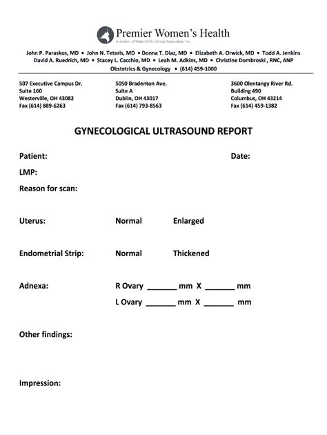 Ultrasound Report Form 2020 Fill And Sign Printable Template Online