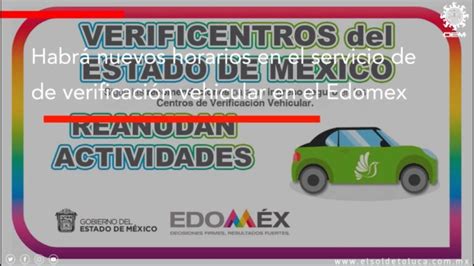 Horarios De Verificación Vehicular En El Estado De México Optimización