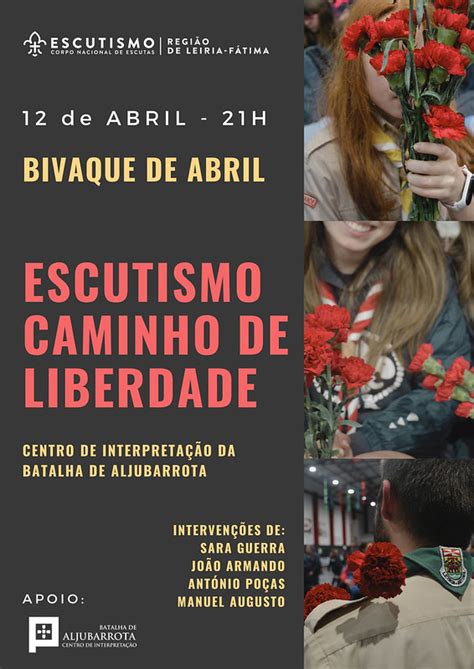 Escutismo de Leiria Fátima celebra Abril bivaque Leiria Fátima