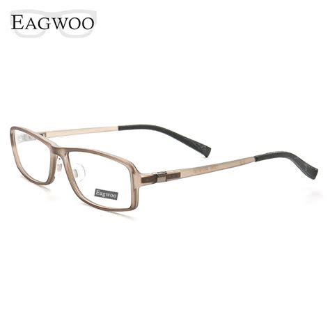 Eagwoo Eyeglasses Men Full Rim Optical Frame Prescription Spectacle Rectangule Myopia Eye