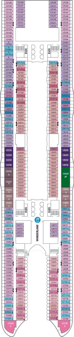 Harmony of the Seas Deck plan & cabin plan