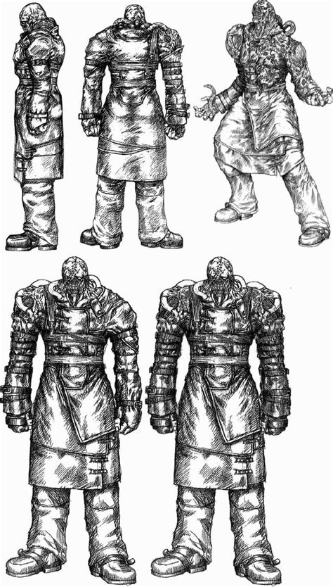 Resident Evil 3 Nemesis Concept Artwork 1999 Rresidentevil