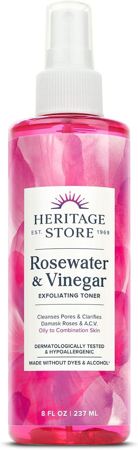 Heritage Store Rosewater And Vinegar Exfoliating Toner With Apple Cider