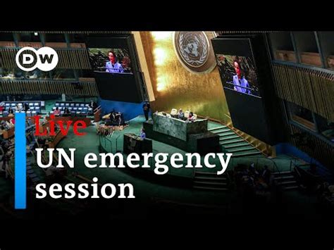 Live United Nations General Assembly Emergency Session On The Israel