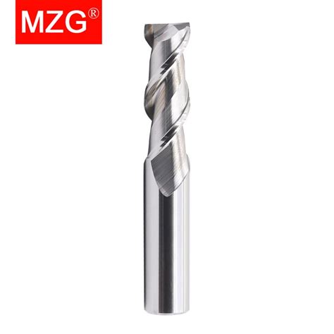 Mzg 2 Flute Cutting Hrc55 3mm 5mm 6mm Aluminium Copper Processing Cnc