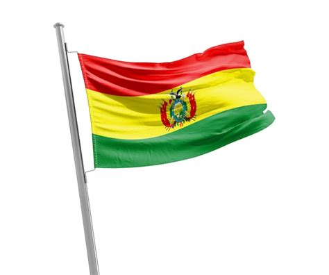 Premium Photo Bolivia National Flag Waving In Beautiful Sky