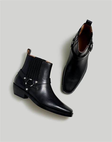 The Santiago Western Ankle Boot In Leather