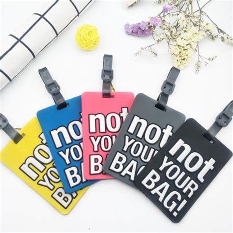 Creative Letter Not Your Bag Cute Travel Accessories Luggage Tags