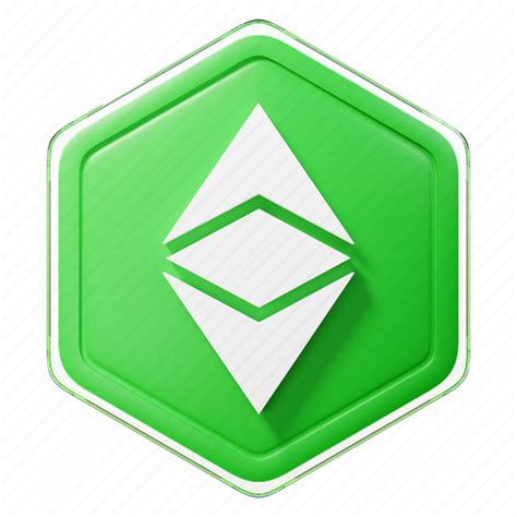 Ethereum Classic Badge Cryptocurrency Etc Crypto 3d Illustration