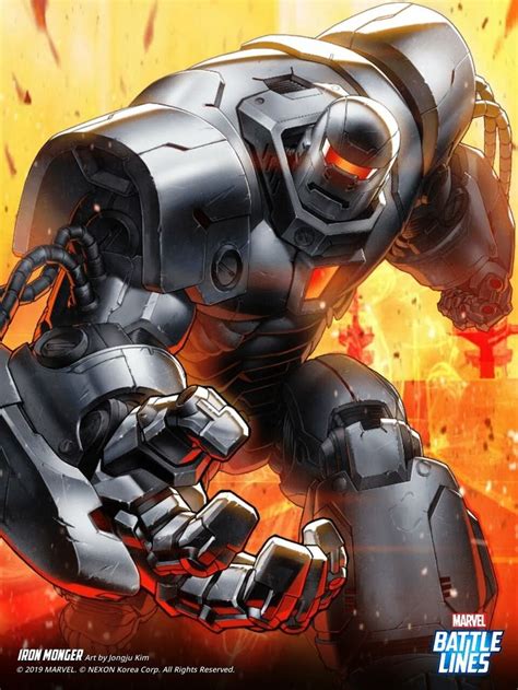 Artstation Marvel Battle Lines Artwork Iron Monger Haje 714