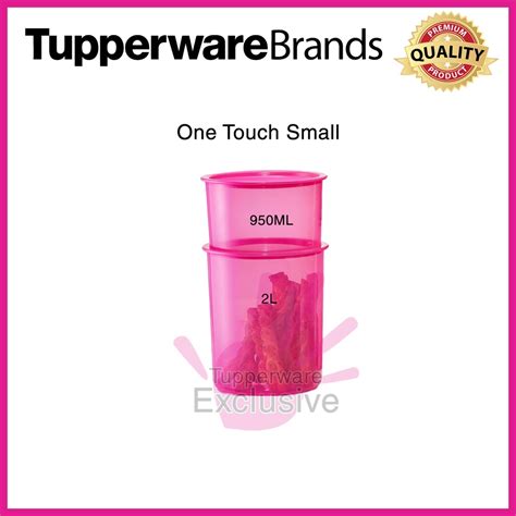 One Touch Small Set Canister L Topper Ml Tupperware Original