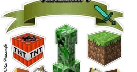 Printable Minecraft Cake Topper - Printable Templates