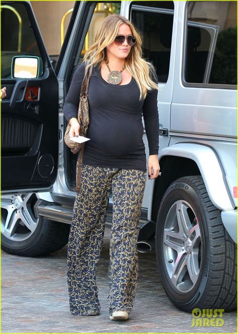 Hilary Duff Baby Bump Feels Like A Beach Ball Photo 2625424 Hilary