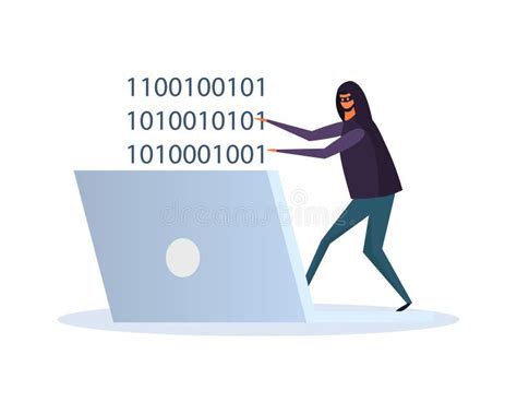 Cyber Security Code Composition Stock Illustration Illustration Of