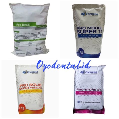 Jual Dental Gips Plaster Probase Putih Gips Stone Biru Kuning Pink