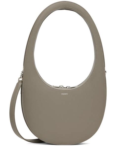 Coperni Leather Swipe Crossbody Bag In Taupe Grey For Men Lyst