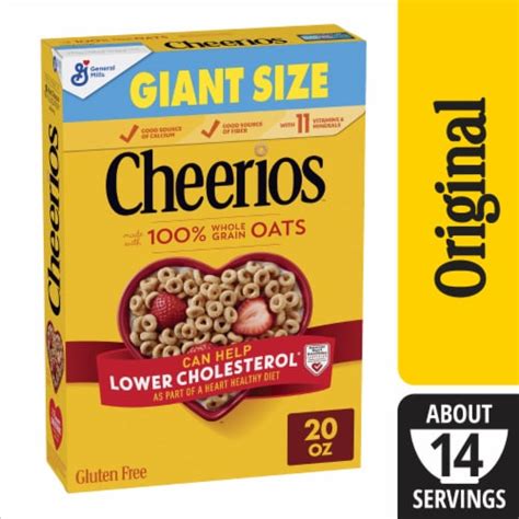 General Mills Cheerios Giant Size Cereal 20 Oz Smiths Food And Drug