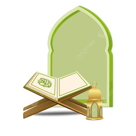 Holy Quran Ramadan Vector Hd Png Images D Ramadan Golden Lantern With