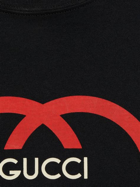 Gucci Logo Print Cotton T Shirt Farfetch