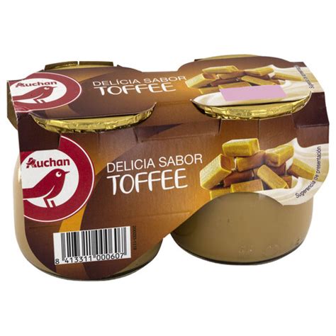 Auchan Postre L Cteo Con Sabor A Toffee X G Producto Alcampo