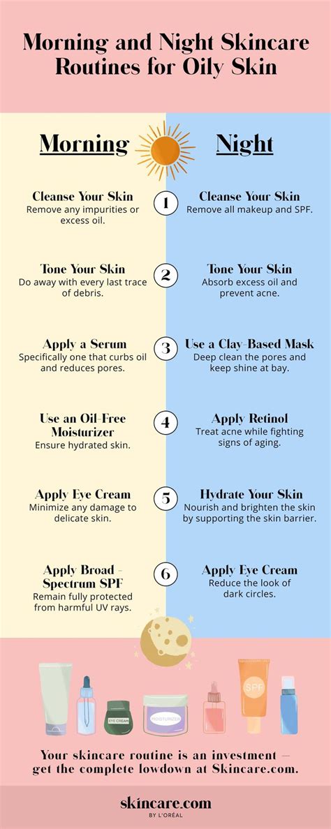 Morning And Night Skincare Routines For Oily Skin Skincare