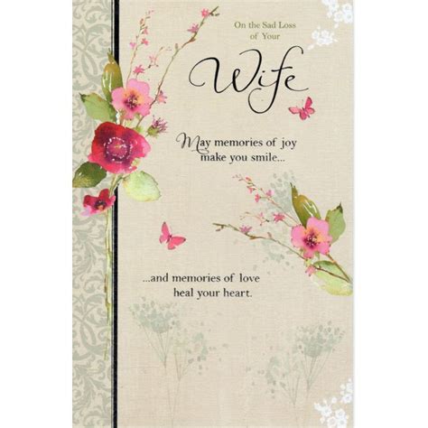 Loss Of Your Wife Sympathy Cardgreeting World Everyday Cards