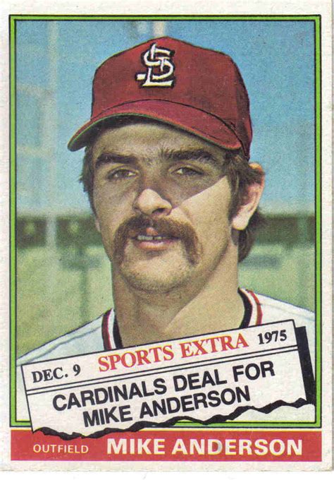 Project Baseball 1976 1976 Topps Traded 527t Mike Anderson