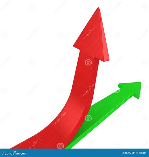 Rote Und Grüne Pfeile Stock Abbildung Illustration Von Zwei 26372411