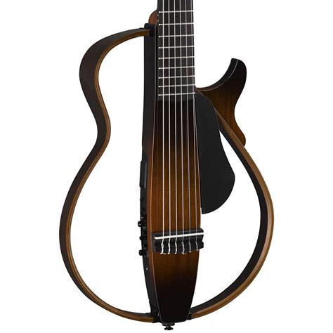 Yamaha SLG200N Nylon String Silent Guitar Tobacco Brown Sunburst