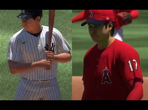 오타니 vs 베이브루스 맞대결 더블 플레이 MLB 더쇼23 shohei ohtani vs babe ruth YouTube