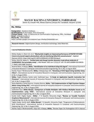 faculty_profile_format-nitika by Manav Rachn University - Issuu