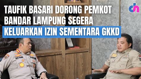 Anggota DPR RI Taufik Basari Dorong Pemkot Bandar Lampung Segera