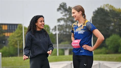 Ditaji Kambundji Trainiert Mit Dem Nachwuchs Der