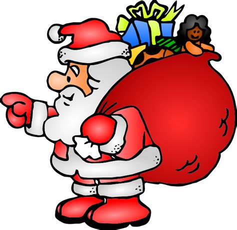 Santa Claus With His Bag Clip Art At Vector Clip Art Online