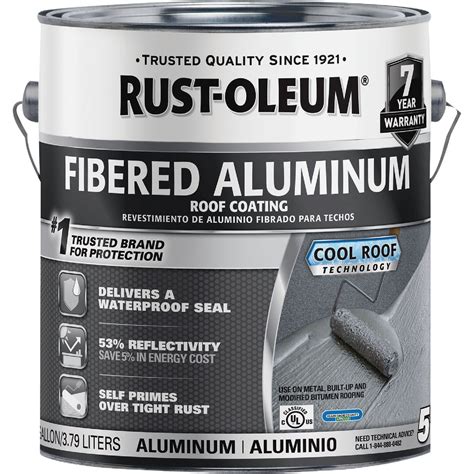 Rust Oleum Gal Year Fibered Aluminum Roof Coating Do It Best