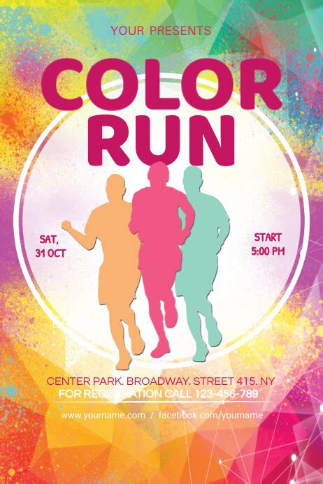 Color Run Template Postermywall