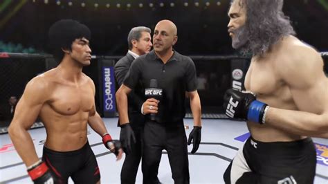 Bruce Lee Vs Goliath EA Sports UFC 2 CPU Vs CPU Crazy UFC