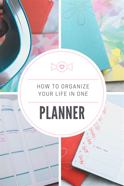 How To Organize Your Life In One Planner Organize Your Life Planner