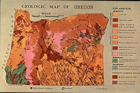 Geological Map Of Oregon Oregon Map Geology Oregon