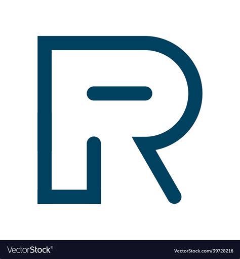 Letter R Logo Royalty Free Vector Image Vectorstock