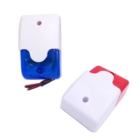 HH 103 Mini Strobe Siren Indicator Light Sound Alarm Lamp Flashing