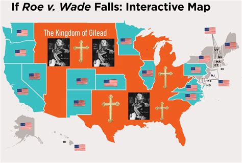 Map Of The Republic Of Gilead Female Version By 59 Off