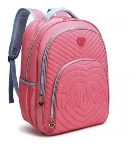 Mochila De Costas Feminina Kika Kk M Chaveiro Frete Gr Tis