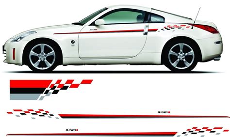 Zen Graphics Nissan 350z 370z Nismo Side And Bonnet Stripes Stickers